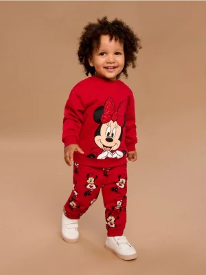 Sinsay - Spodnie dresowe Minnie Mouse - czerwony