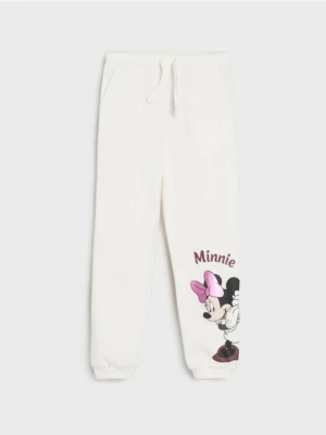 Sinsay - Spodnie dresowe Minnie Mouse - różowy