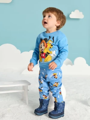 Sinsay - Spodnie dresowe Myszka Miki - niebieski