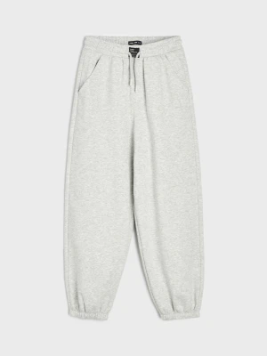 Sinsay - Spodnie dresowe oversize jogger - szary
