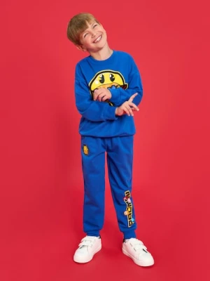 Sinsay - Spodnie dresowe Packman - granatowy