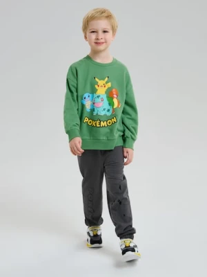 Sinsay - Spodnie dresowe Pokémon - brązowy