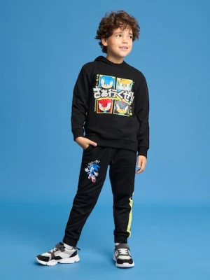 Sinsay - Spodnie dresowe Sonic the Hedgehog - czarny