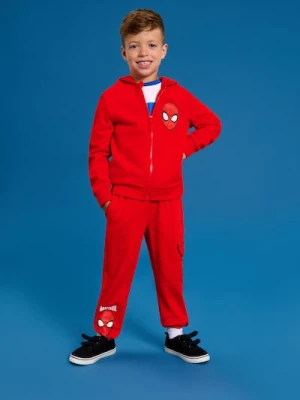 Sinsay - Spodnie dresowe Spider-Man - czerwony