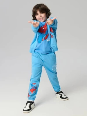 Sinsay - Spodnie dresowe Spider-Man - niebieski