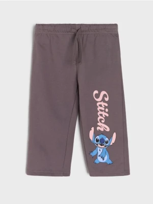 Sinsay - Spodnie dresowe Stitch - szary