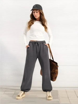 Sinsay - Spodnie dresowe - szary