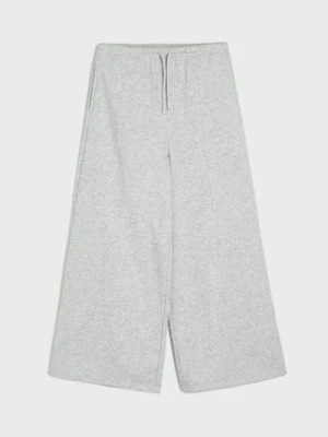 Sinsay - Spodnie dresowe wide leg - szary