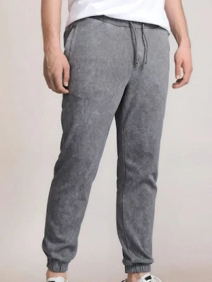 Sinsay - Spodnie dresowe z efektem sprania - szary