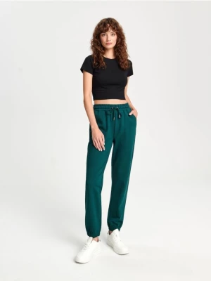Sinsay - Spodnie dresowe - zielony