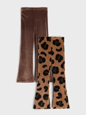 Sinsay - Spodnie dzwony 2 pack - wielobarwny