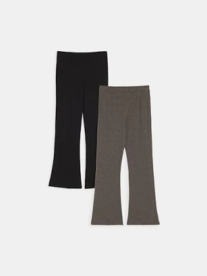 Sinsay - Spodnie dzwony 2 pack - wielobarwny