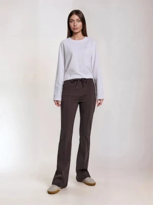 Sinsay - Spodnie dzwony - brązowy