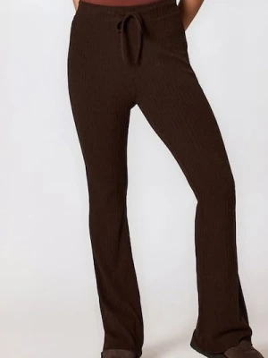 Sinsay - Spodnie dzwony - brązowy