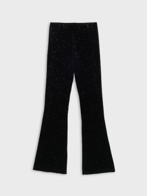 Sinsay - Spodnie dzwony - czarny