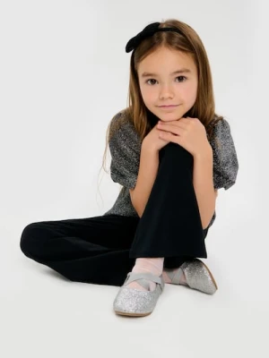 Sinsay - Spodnie dzwony - czarny