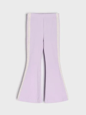 Sinsay - Spodnie dzwony - fioletowy