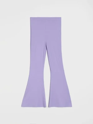 Sinsay - Spodnie dzwony - fioletowy