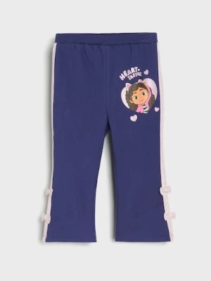 Sinsay - Spodnie dzwony Gabby's Dollhouse - granatowy