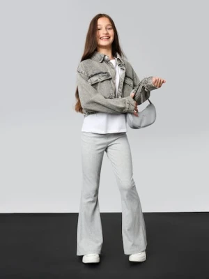 Sinsay - Spodnie dzwony - szary