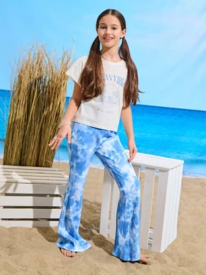 Zdjęcie produktu Sinsay - Spodnie dzwony tie dye - wielobarwny