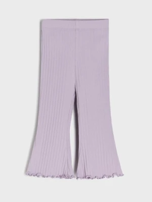 Sinsay - Spodnie dzwony z falbankami - niebieski