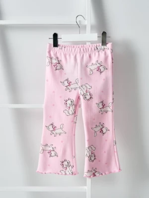 Sinsay - Spodnie dzwony ze wzorem Marie - różowy