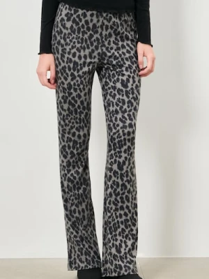 Sinsay - Spodnie dzwony ze wzorkiem - szary