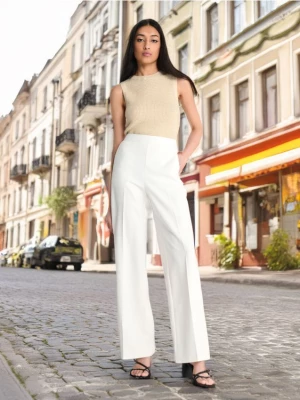 Sinsay - Spodnie eleganckie - biały