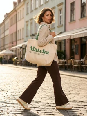 Sinsay - Spodnie flare basic - brązowy