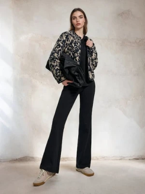 Sinsay - Spodnie flare - czarny