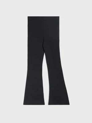 Sinsay - Spodnie flare - czarny