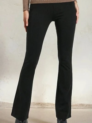 Sinsay - Spodnie flare - czarny