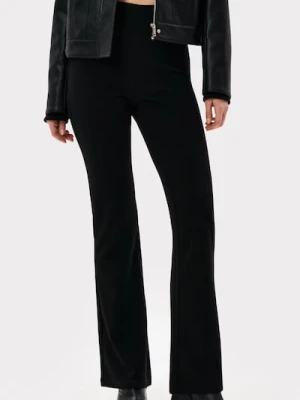 Sinsay - Spodnie flare - czarny