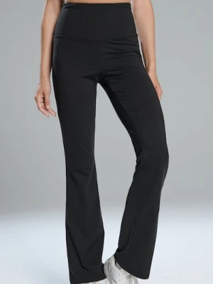 Sinsay - Spodnie flare Gym Hard - czarny