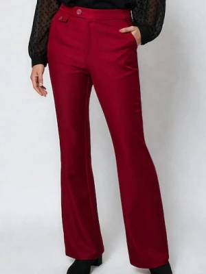 Sinsay - Spodnie flare - koralowy