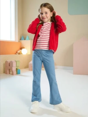 Sinsay - Spodnie flare - niebieski