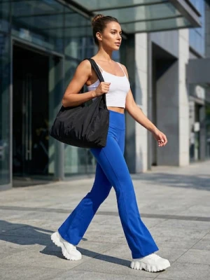 Sinsay - Spodnie flare - niebieski