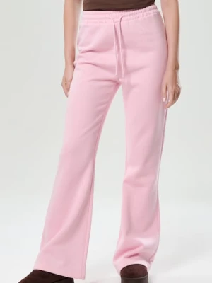 Sinsay - Spodnie flare - różowy