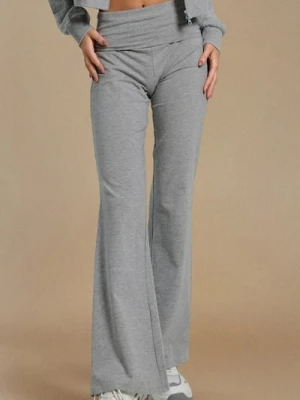 Sinsay - Spodnie flare - szary