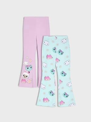 Sinsay - Spodnie flare z nadrukiem Gabby's Dollhouse - wielobarwny