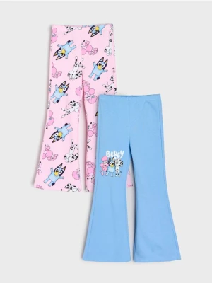Sinsay - Spodnie flare ze wzorem Bluey 2 pack - wielobarwny