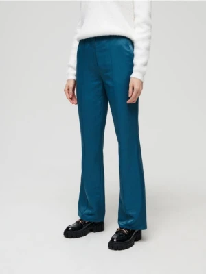 Sinsay - Spodnie flare - zielony