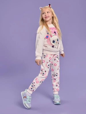 Sinsay - Spodnie Gabby's Dollhouse - kremowy