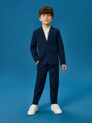 Sinsay - Spodnie garniturowe - granatowy