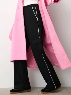 Sinsay - Spodnie high waist - czarny