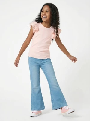 Zdjęcie produktu Sinsay - Spodnie jeansowe flare - niebieski