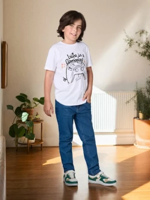 Sinsay - Spodnie jeansowe - niebieski