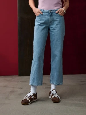 Sinsay - Spodnie jeansowe - niebieski