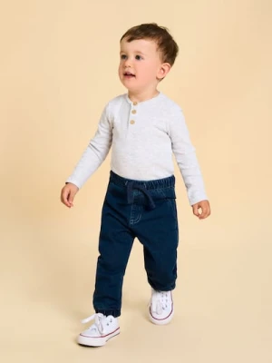 Sinsay - Spodnie jeansowe - niebieski